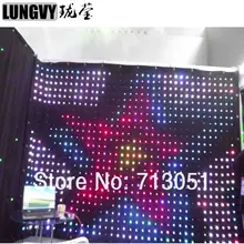 P18 2 м x 7 м RGB светодиодный видеозанавес DJ светильник ing светодиодный светильник для дискотеки профессиональный светодиодный RGB dmx DJ Booth
