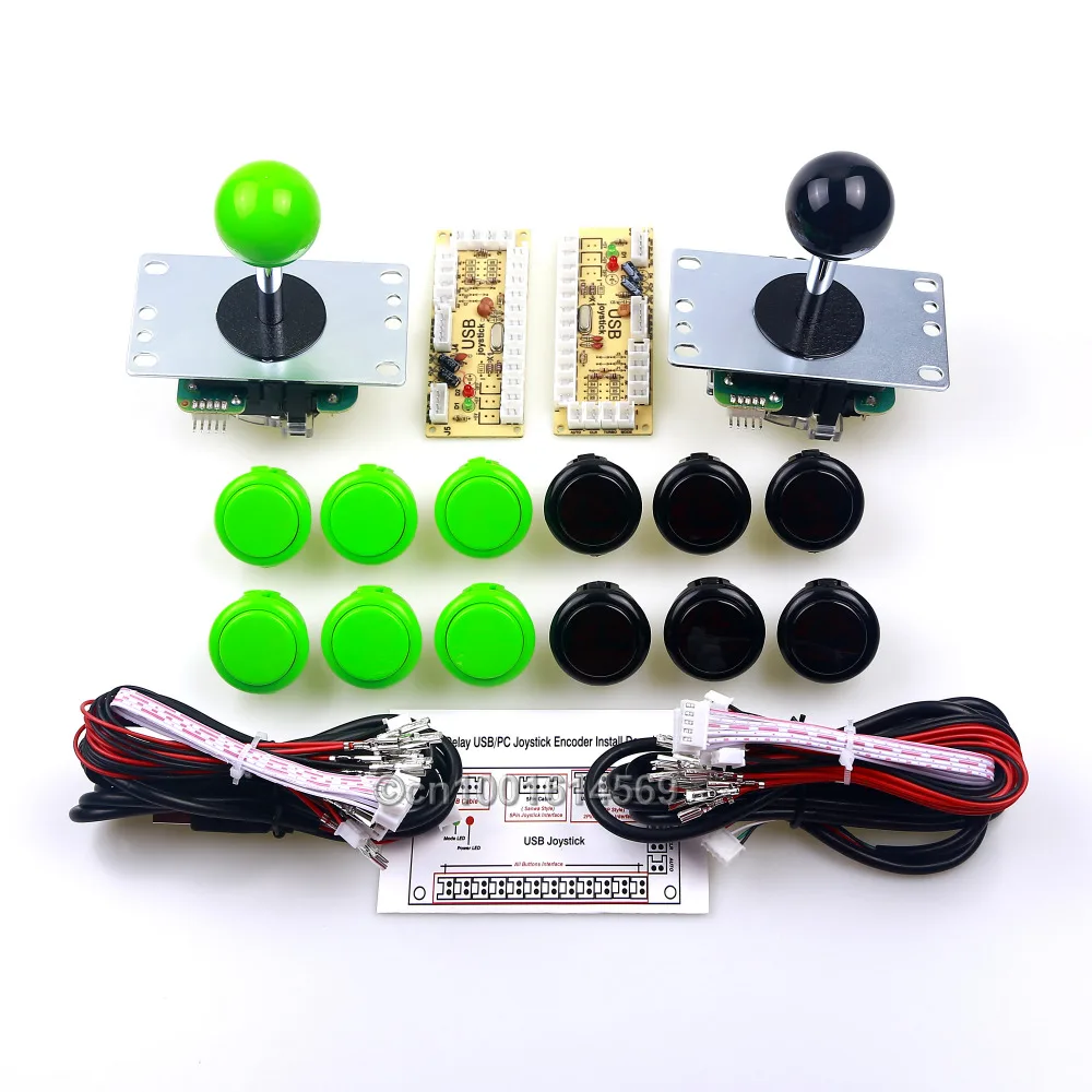 

Original SANWA Joystick + 30mm SANWA Arcade Buttons OBSF-30 + Arcade Encoder Board for DIY Arcade Game Machine Kits & MAME Games