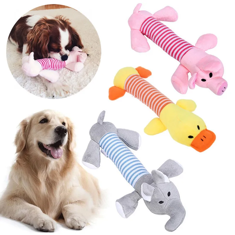 Interactive Pet Dog Squeaky Play Toys Soft Dog Chew Squeak Tooth Toys