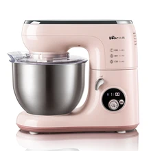 220 в розовый цвет медведь бренд многофункциональный Электрический миксер для теста 5л кухонная подставка яйцо Салат Хлеб крем взбиватель ЕС/AU/Великобритания/США вилка