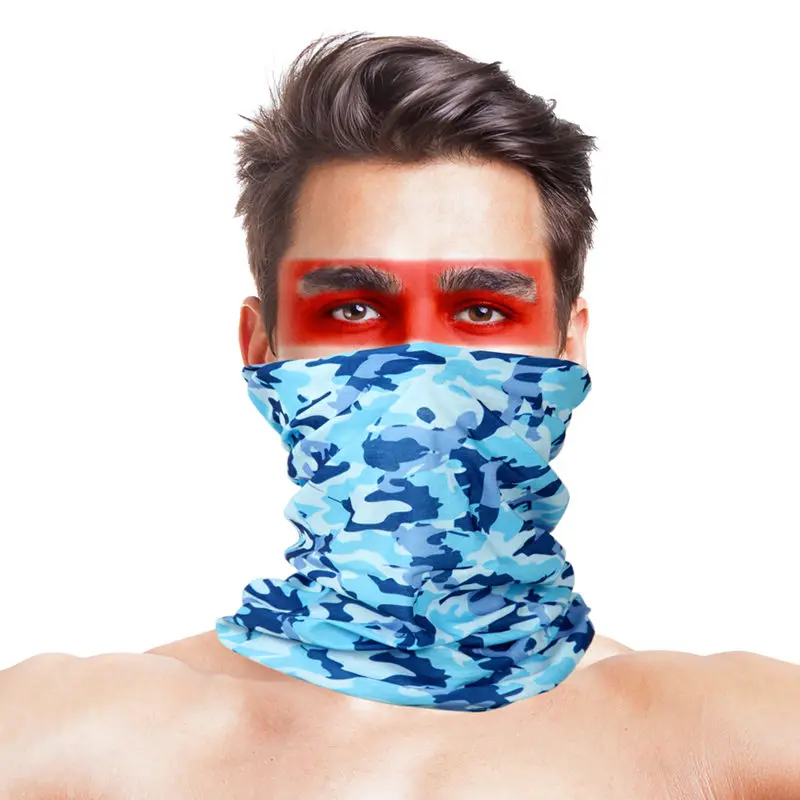Дизайн Камуфляжный походный шарф бандана мужская женская маска для лица Военная уличная походная велосипедная Рыбалка Спортивная шейный шарф - Цвет: 037