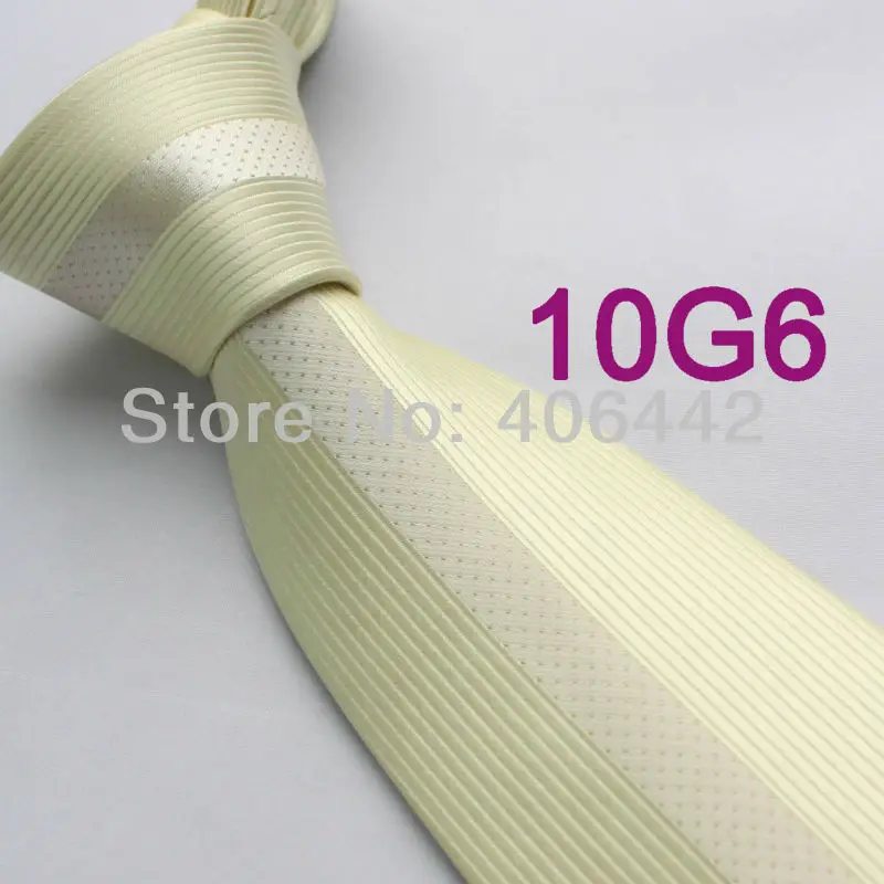 Coachella Мужские галстуки бежевый пшеничный вертикальные полоски микрофибры тканый галстук в деловом стиле для мужчин рубашки платье свадебное