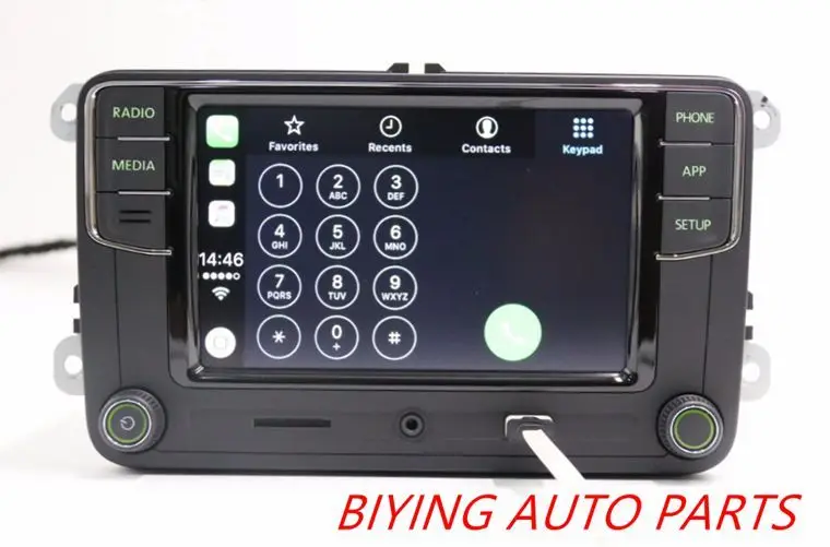 Android Auto CarPlay MirrorLink Noname RCD330 Plus R340G 6,5 MIB радиоприемник с зеленой подсветкой для Skoda Octavia Fabia Superb Yeti