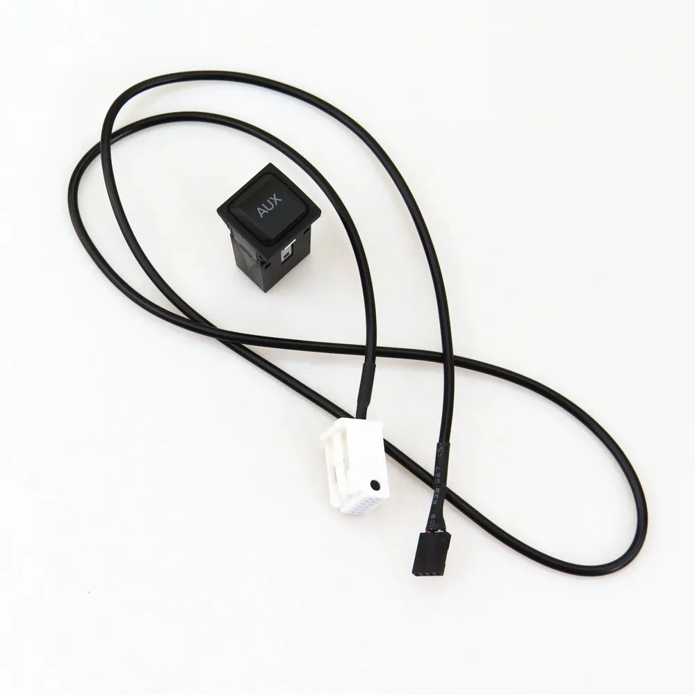 

TUKE Car AUX Switch Socket Input Adapter & Connect Harness Cable Pigtail RCD510 For VW Jetta MK5 Golf 6 Scirocco 5KD 035 724 A