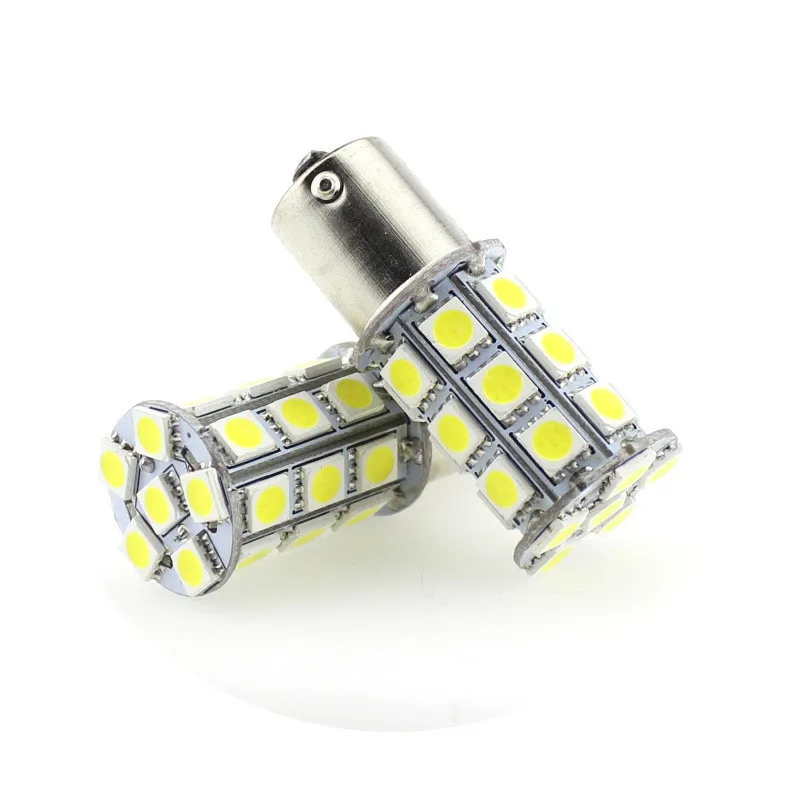 BRIDAY 1 шт. 1156 27smd 5050 BA15S BAY15D BAU15S P21W P21/5 Вт светодиодные автобильные стояночный тормоз