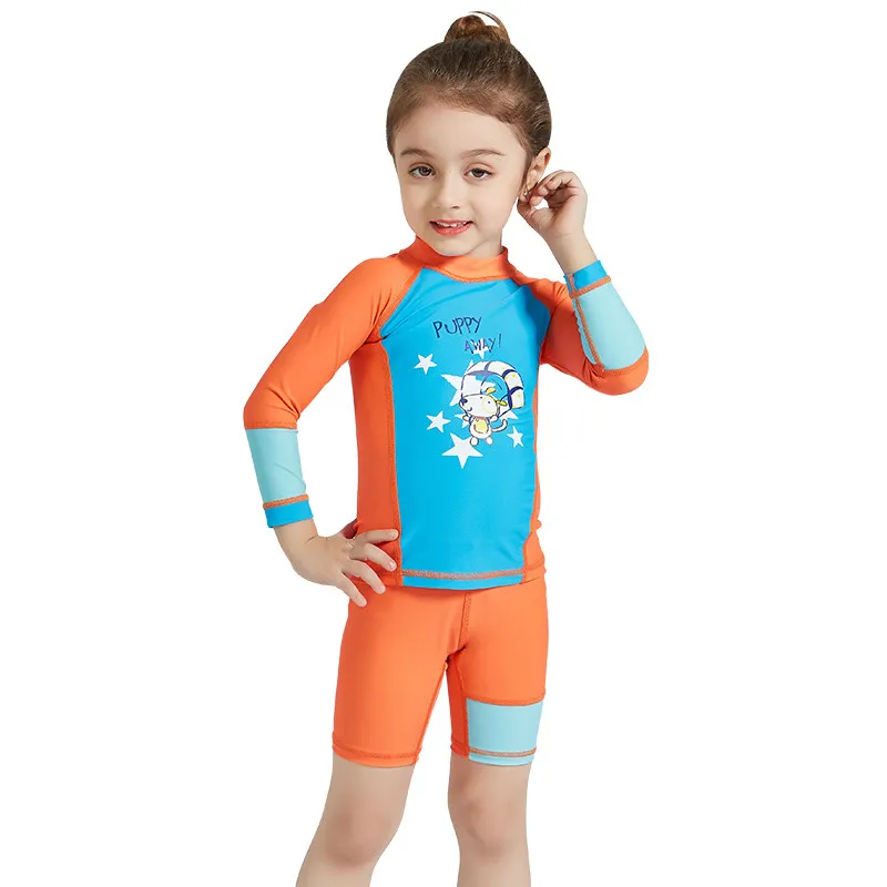 Womail горячая Распродажа, солнцезащитный костюм для дайвинга с длинными рукавами для мальчиков и девочек Тонкий костюм для дайвинга Быстросохнущий купальный костюм с защитой от ультрафиолета