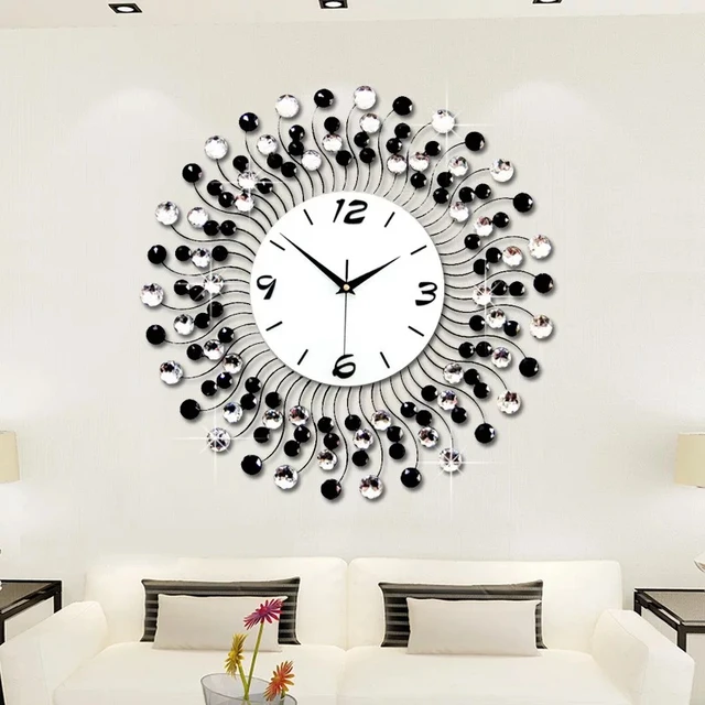 3d Zegar ścienny 120 Sztuk Diamentów Nowoczesny Design Home Decor