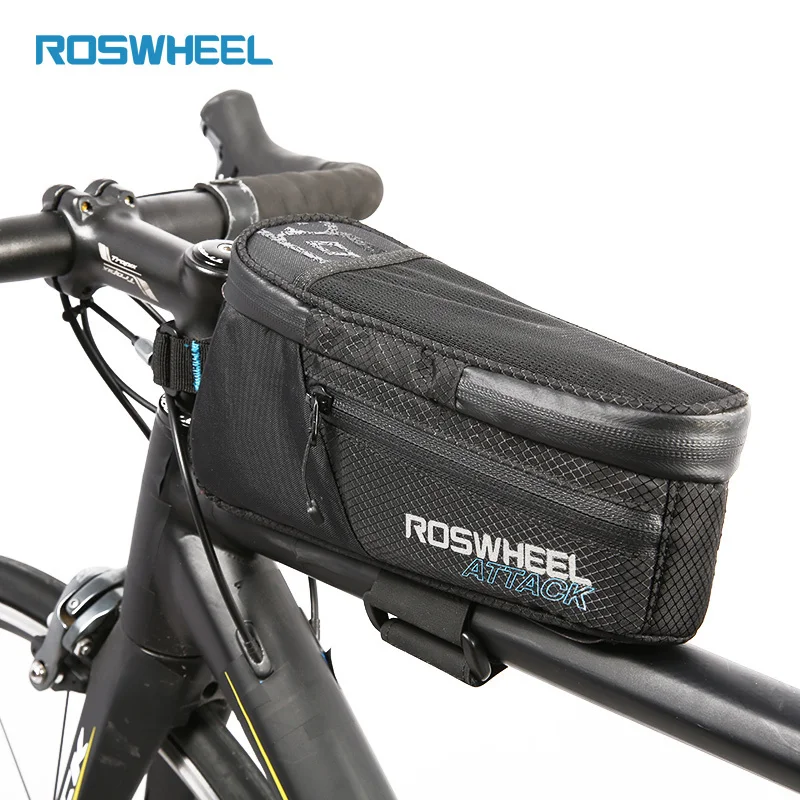 

ROSWHEEL Bicycle Top Frame Bag Tube Pouch Pannier Cycling Carryings Pocket MTB Road Bike Cycle Parts Basket 121370