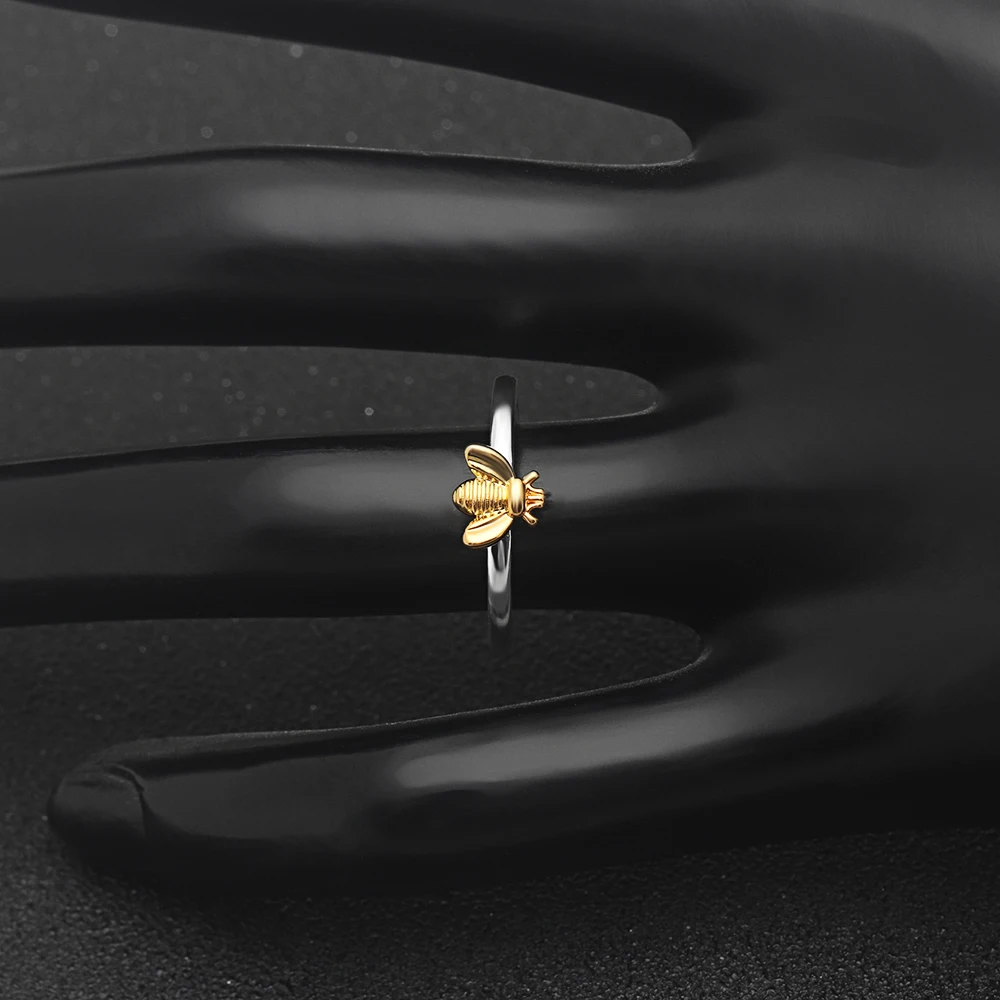 UFOORO Новое модное кольцо золотое кольцо cicada ювелирные изделия изысканные свадебные кольца кольцо для женщин Любовь Милая Подарочная бижутерия bagues Femme