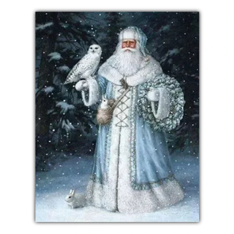 5D DIY Diamond Painting Santa Claus Pattern Mosaic Rhinestone Cross Stitch Hand Embroidered Crafts Decoration | Дом и сад