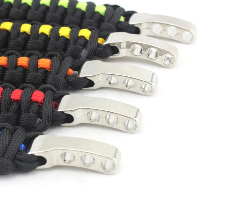 عالية القوة مغامرة المشي أداة mil spec الصلب الحبل paracord يحوك سوار حبل عدة مع مشبك الحزام