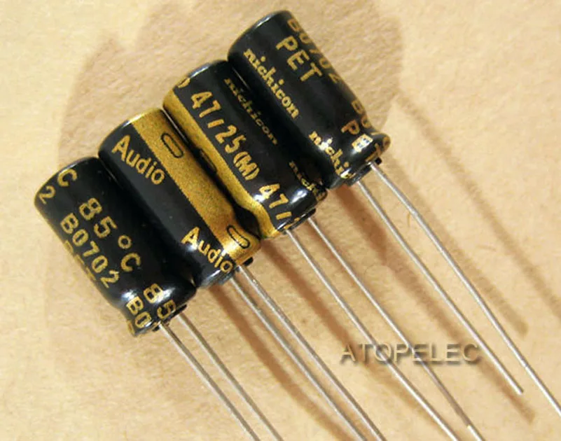 1pc Nichicon AUDIO Series 47uF/25V Electrolytic Capacitors Hi Fi Audio