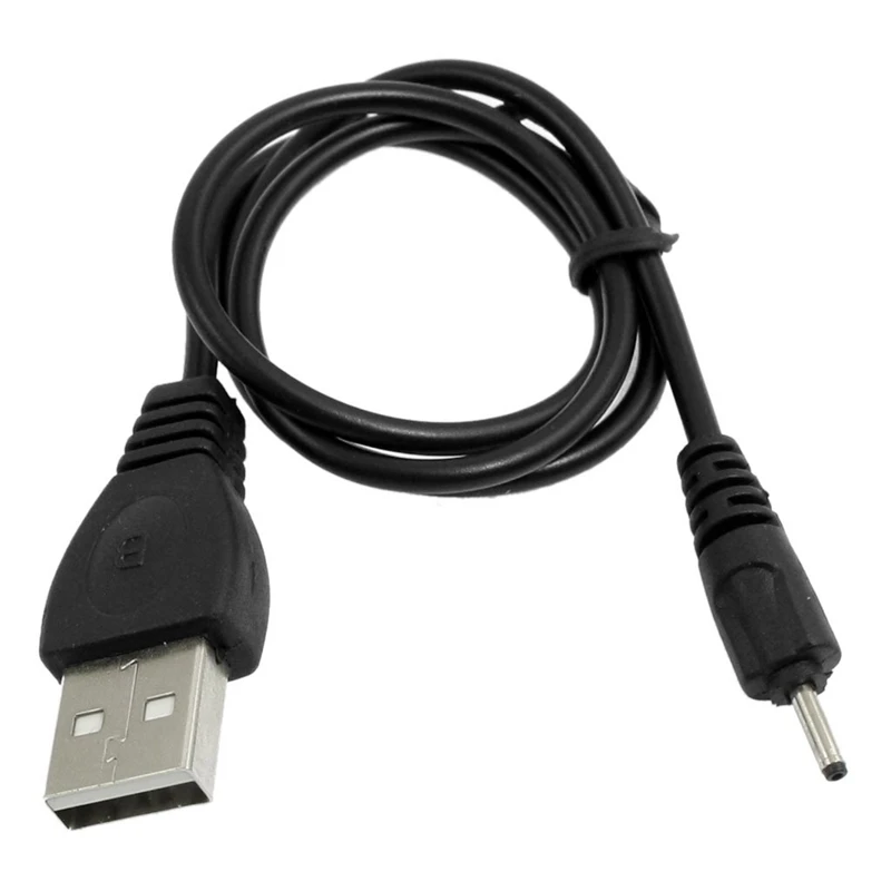 Черный DC 2 мм USB кабель для зарядки 50 см для Nokia N78 N73 N82