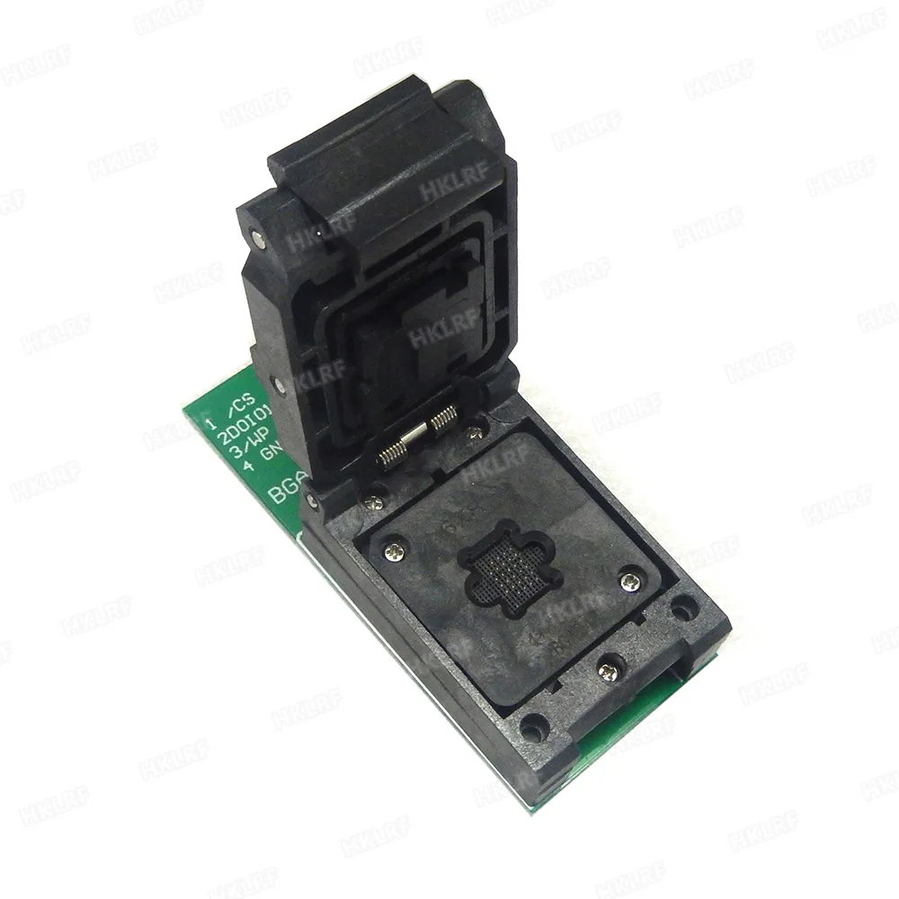 BGA24 К DIP8 адаптеры для RT809H RT809F TL866CS TL866A EZP2010 EZP2013 программист+ 2 шт. чип рамка IC Размер 6*4 мм+ 5*5 мм матрица