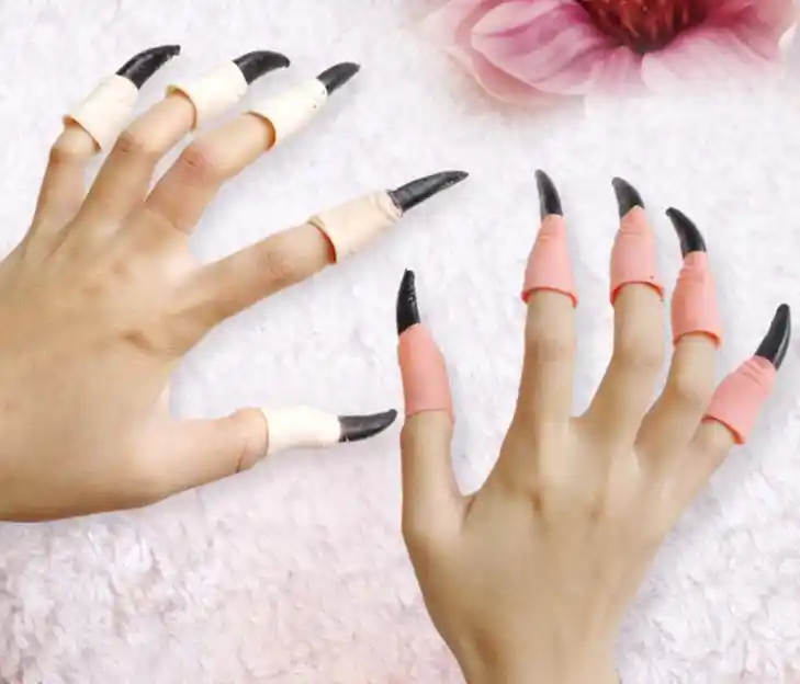 Vampire Witch Fake Nails Horror Scary Halloween Costume Ghost Rubber Claw Finger Nail Party Fancy Dress Cos Zombie Prop Prom Prom Dresses Prom Prom Party Dressprom Dresses Aliexpress
