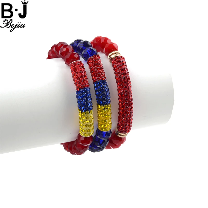 

Bojiu Nice Christmas Gift Women Men Bracelet Fashion Jewelry Crystal Bar Beaded Tubular Zircon Natural Stone Bracelet BC148