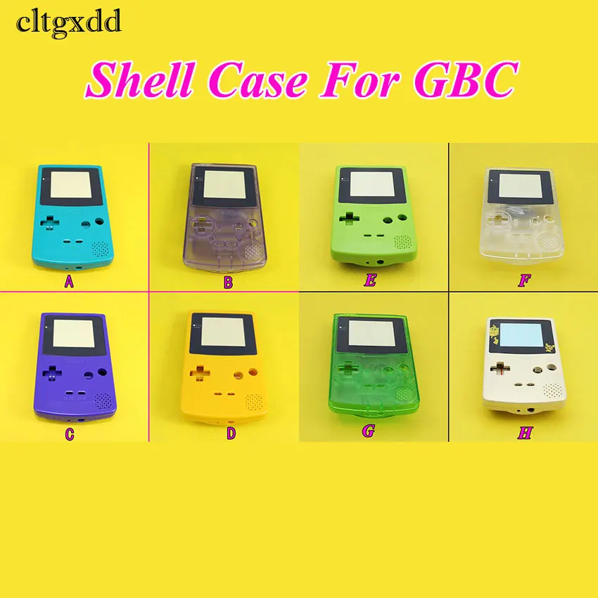 

cltgxdd 10PCS 8Colors Housing Shell for Nintendo For GameBoy Color For GBC Housing Case Pack