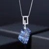 GEM'S BALLET 21.20Ct naturel Iolite bleu mystique Quartz pierre précieuse pendentif collier 925 en argent Sterling bijoux fins pour les femmes ► Photo 2/6