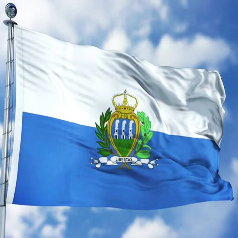 Download The San Marino (SM) Flag Polyester Flag 5*3 FT 150*90 CM All color Logos|Flags, Banners ...