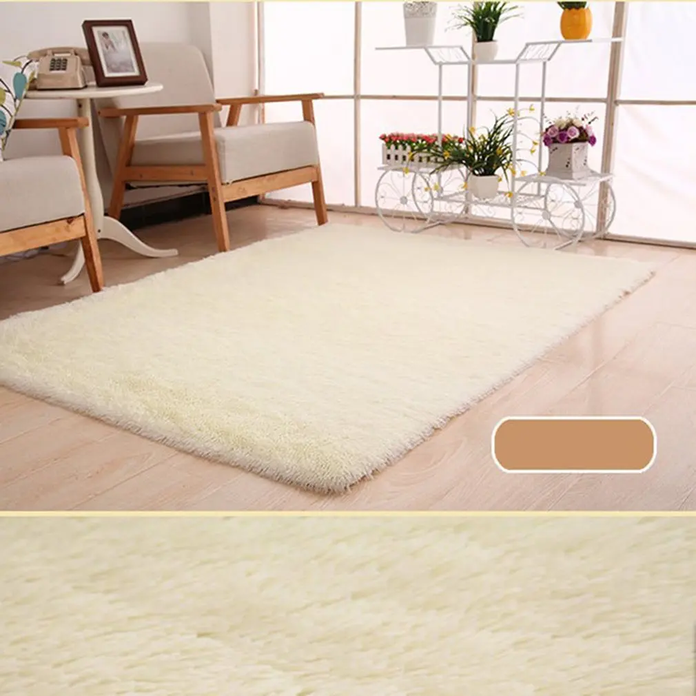 

Super Soft Wool Rug Indoor Carpet Modern Living Room 50CM* 80CM Rugs Bedroom Carpet Floor Mat Gray Baby Nursery Rug Children