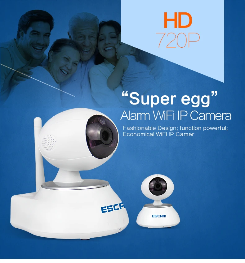 ESCAM QP550 With Alarm Function 720P IP Camera photo