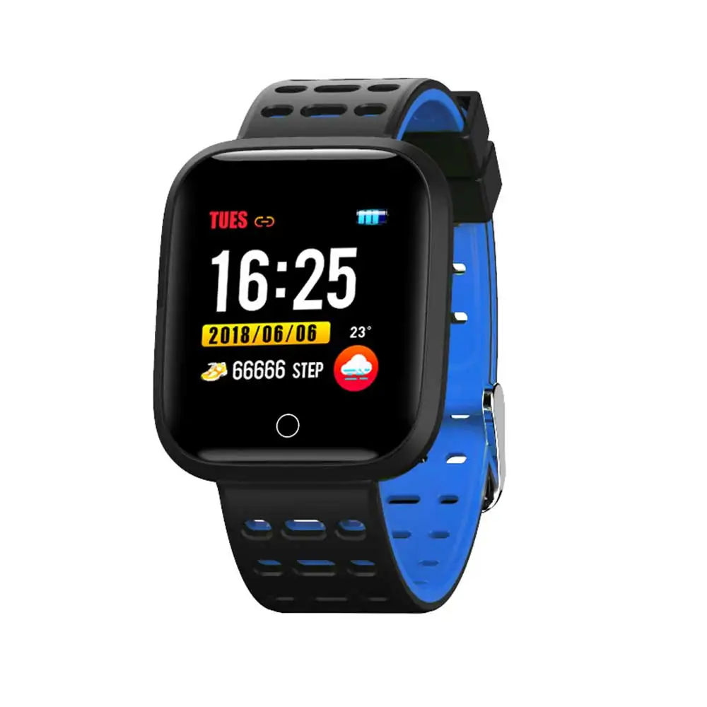 Bluetooth RH95 Смарт часы P68 180mA Шагомер фитнес браслет трекер монитор сердечного ритма