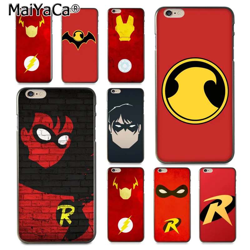 

MaiYaCa Red Robin and Robin Logo Top Detailed Popular soft Case for Apple iPhone 8 7 6 6S Plus X 5 5S SE 5C Cover