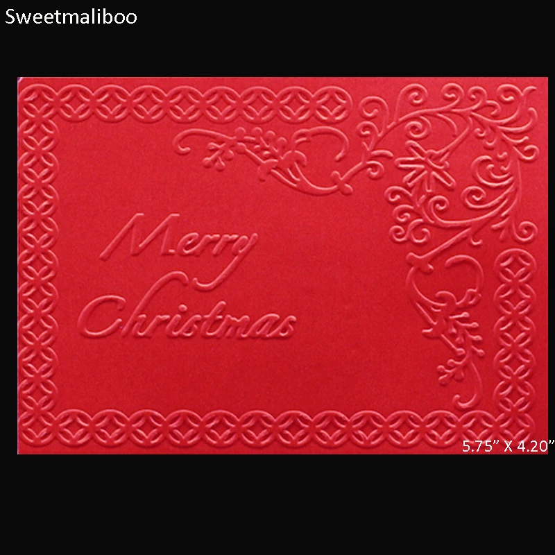 EF-0060 Merry Christmas Frame Embossing 0
