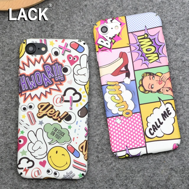 lack fashion hard pc case sexy girls graffiti letter cartoon cover letter cases