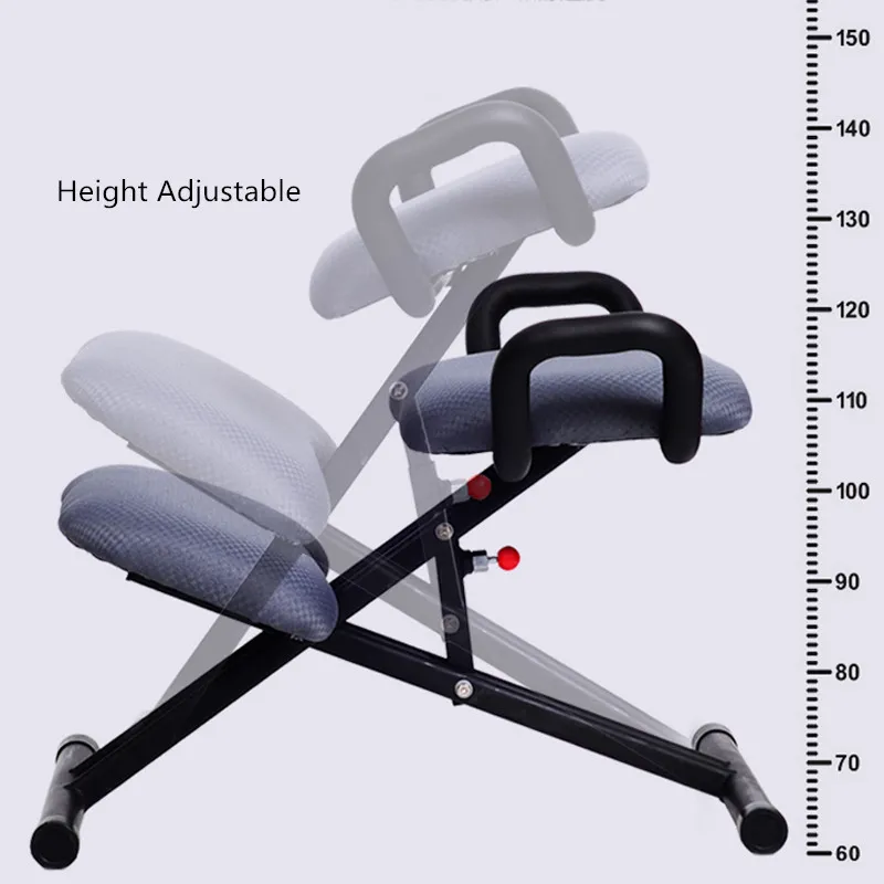 ergonomically designed kneeling chair stool w handle height adjust