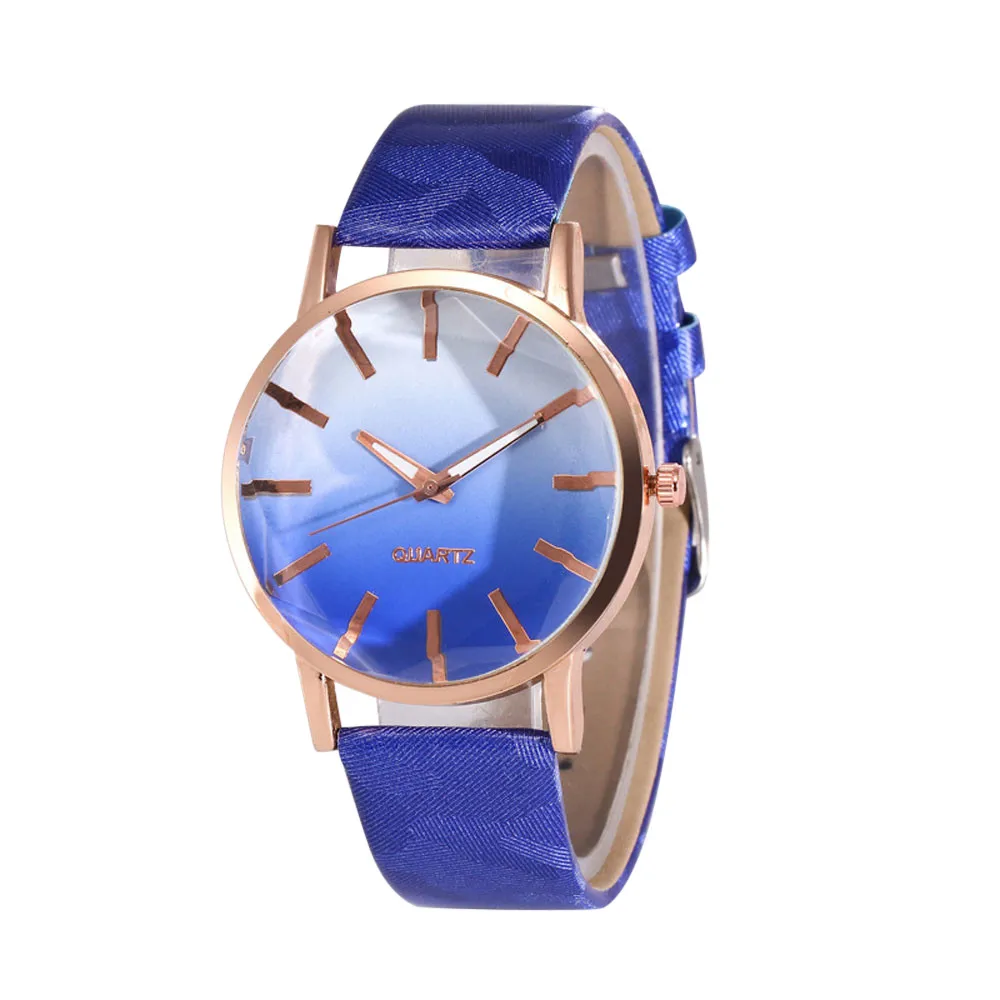 Fashion Women's Clock Ladies dress watch Popular Gradual Color Scale Convex Two Color Creative Women Casual Wriswtatch Gifts Fashion Women's Clock Ladies dress watch Popular Gradual Color Scale Convex Two Color Creative Women Casual Wriswtatch Gifts