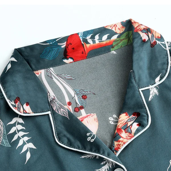 Fdfklak 7 штук комплект одежды для сна пикантные шелковые пижамы женские весенние осенние пиджамы женская ночная Пижама femme 2019