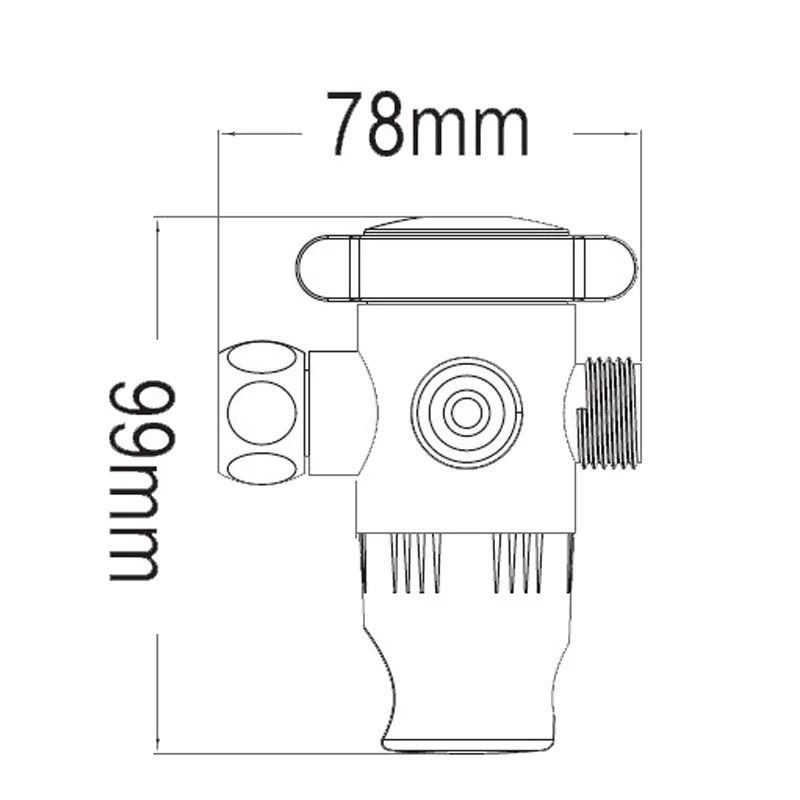 Делитель водного потока Трехходовой ручной Душ переключатель поток воды facucet адаптер для картриджей насадка для душа разъем кран для туалета биде сплит