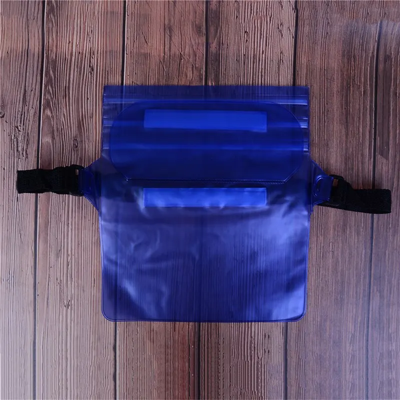 Водонепроницаемый спортивная сумка поясная сумка плавание дрейфующих дайвинг серфинг поясная чехол Подводные Сухой плеча рюкзак карман для мобильного телефона - Цвет: Blue