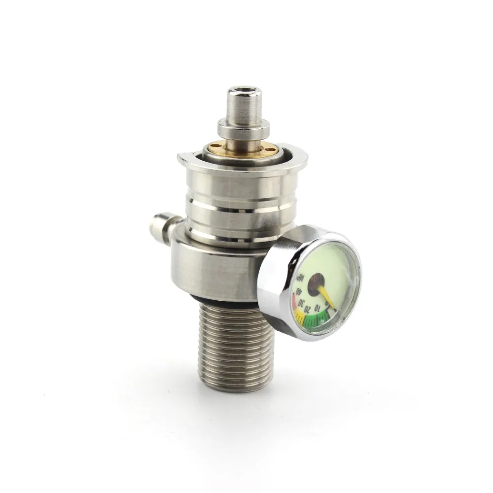 

PCP Airforce M18x1.5 300Bar High Pressure Valve 8mm Fill Nipple 4500psi 40mpa Gauge 7/8-14 UNF Test Valve Stainless Steel
