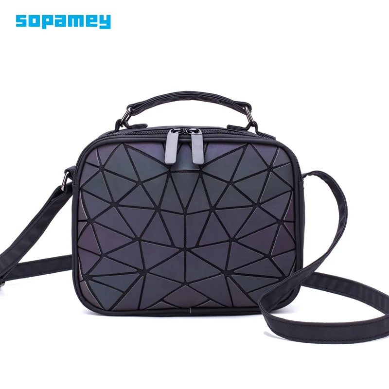 

Women Handbags And Purse Geometric Holographic Handbag Luminous Satchel Crossbody Wallet Clutch Totes Bags For Women Camera Bag