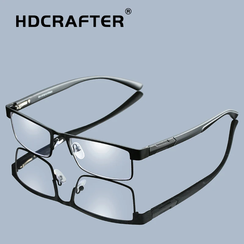 HDCRAFTER Для мужчин очки для чтения от компьютера Oculos De Grau анти синего цвета оправы