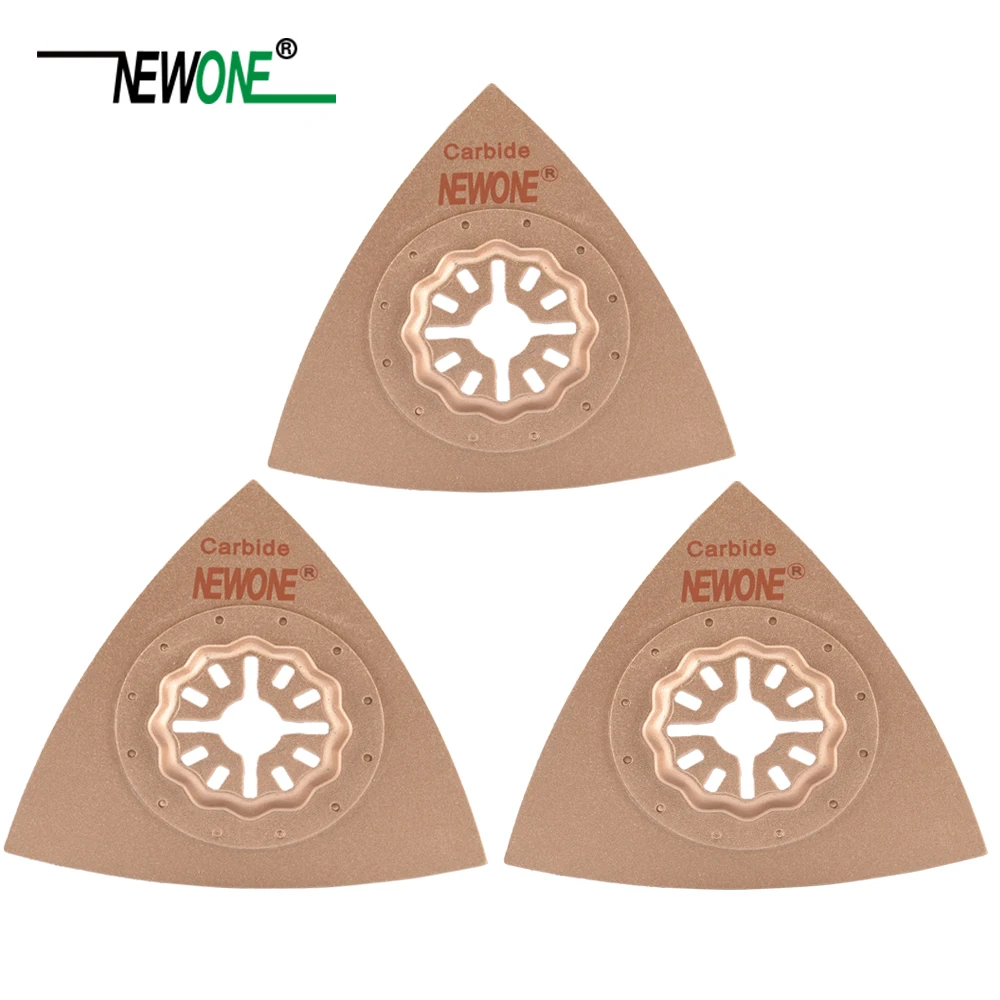 

NEWONE Starlock Carbide Triangular Saw Blades 80mm fit Power Oscillating Tools for Polishing Ceramic Work