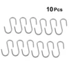 10 Pcs Heavy Duty S Shaped Hooks Kitchen Spoon Pan Pot Utensils Hangers Clasp Over The Door Closet Clothes Rack Tool ► Photo 1/6