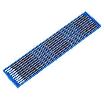 

2.4x150mm 0.8% Zirconium Oxide Silver & White Tip WZ8 Model TIG Welding Zirconiated Tungsten Electrode with Case Pack of 10