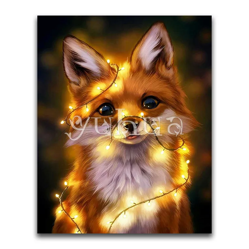 

Diamond Painting Animal Fox dog Cross Stitch Home Decor Diamond Embroidery Picture Rhinestones Gift Crafts Art Cartoon sale nice