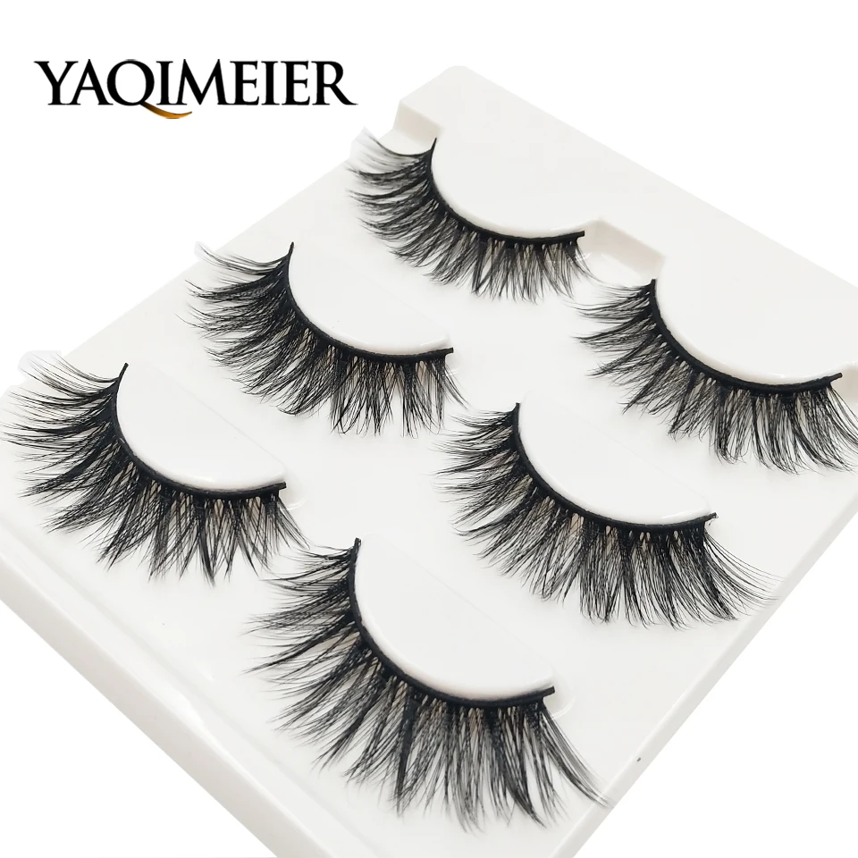 

3d False Eyelashes Hot 3D15 Handmade Faux Mink Lashes Charming Long / Messy /Thick /Cross Lashes Women Makeup & Beauty