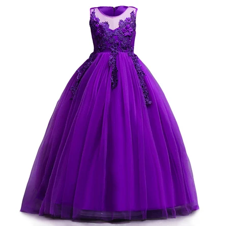 Летнее платье с цветочным узором для девочек 7, 8, 9, 10, 11, 12 лет, платье принцессы для девочек детские праздничные платья Детский костюм, одежда - Цвет: as picture