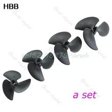 Nylon Set 3 Blade Propeller P1 4 Dia 47 52 55 57mm For 3 16 Shaft