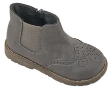 Nouveau! enfants chaussures filles enfants chaussures bottes chaussure fille sapato menina gris boot pour l’automne SandQ bébé dur bout et talon antidérapant