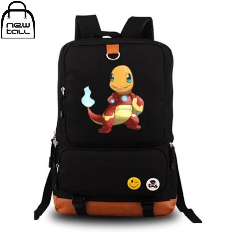 ФОТО [NEWTALL]2017 New Anime Pokemon Pocket Monster Charmande Kids Student School Shoulder Bag Backpack Free Shipping 16072914