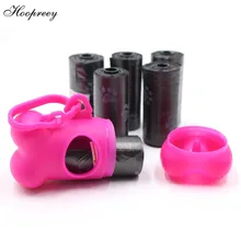 Мешки для уборки за домашними животными мешки для отходов собак-90 отсчетов(6 рулонов) с мешок для экскрементов диспенсер и зажим для поводка, очистите заправки-(5 цветов лапы печати