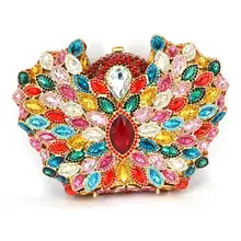 Известный бренд, женские вечерние клатчи с кристаллами, сумочки через плечо на цепочке, Свадебная вечерняя сумочка с металлической защелкой