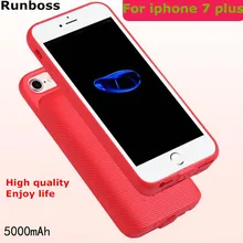 Батарея runboss зарядное устройство чехол для iPhone 7 Plus 5000 мАч зарядное устройство чехол для iPhone 7 Plus внешний аккумулятор