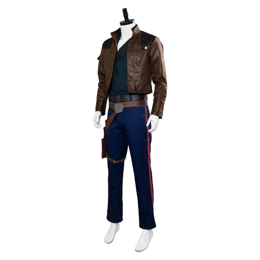 Solo: Звездные Войны История Хан Solo косплей костюмированный наряд для взрослых мужчин Хэллоуин карнавальные костюмы